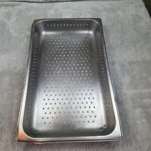 Full Size Perforated Stainless Steel Steam Table Food Pan 2-1/2" Deep Hotel Pan